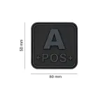 Bloodtype Square Rubber Patch A Pos — Photo 2