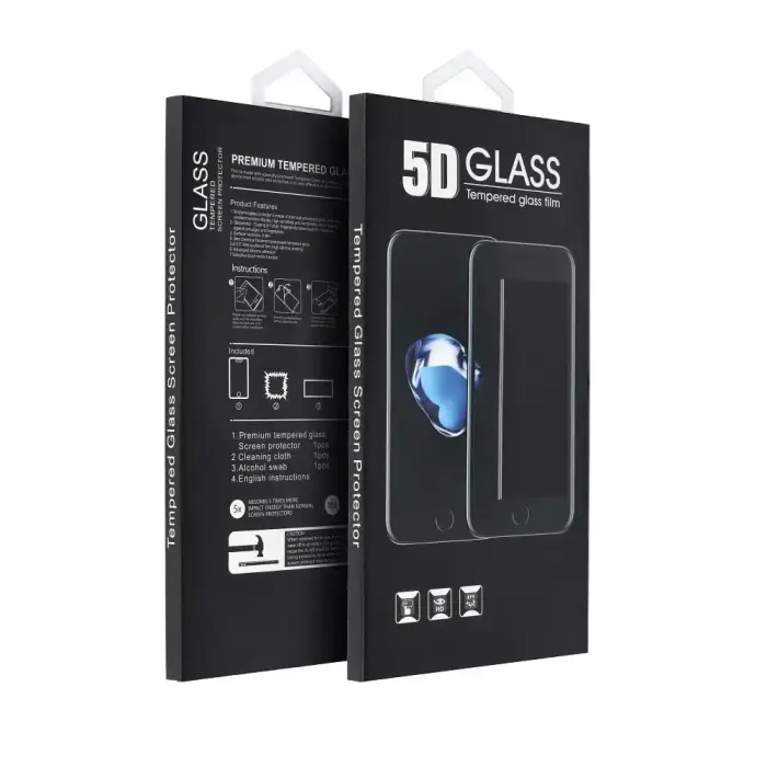 5D Full Glue Tempered Glass - for Motorola G86 / G86 Power black