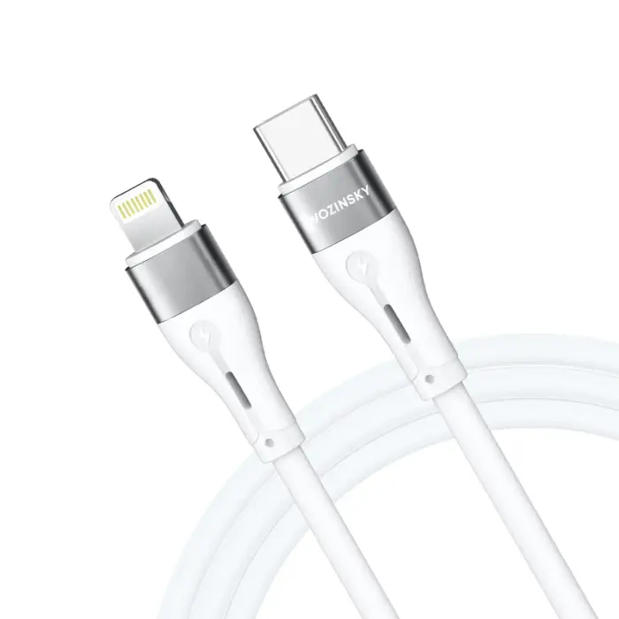 Kabel przewód do iPhone USB-C - Lightning PD 27W 2m biały Foto 7