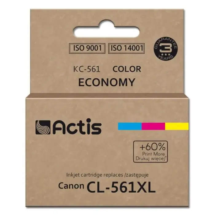 Actis KC-561 tintes kasetne (Canon CL-561XL aizvietotājs, Supreme, 18 ml, trīskrāsu)