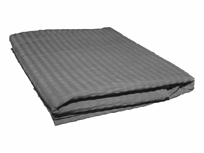 Crêpe Flat Bed Sheet 160x200 cm, Graphite