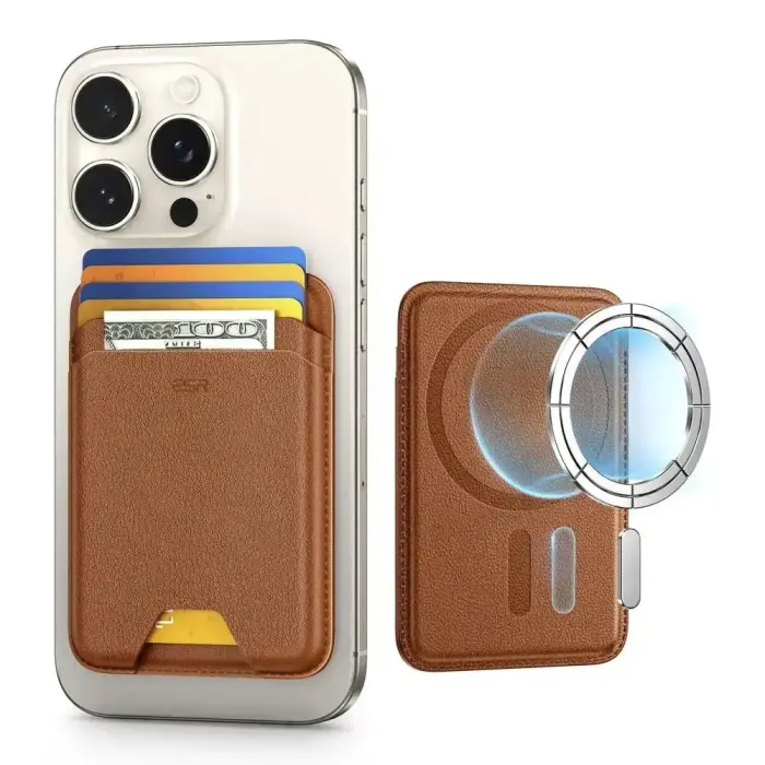 ESR Classic RFID Magnetic Wallet MagSafe Caramel Brown