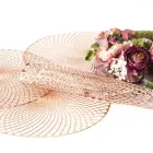 Table placemat Daria 38 cm copper round with openwork pattern Eurofirany Photo