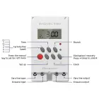 Qoltec Electronic Timer PC0629 for DIN Rail | LCD — Photo 6