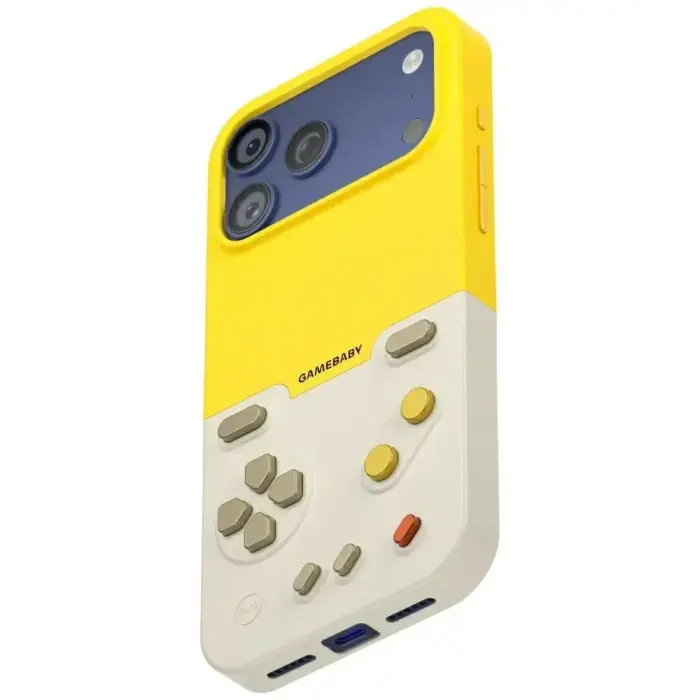 BitmoLab GameBaby Case for iPhone 17 Pro - Yellow