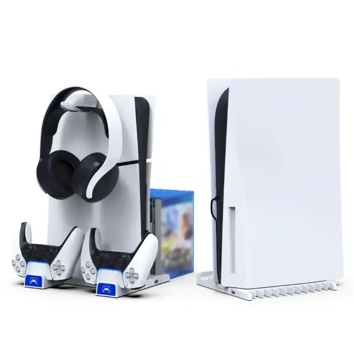 iPega P5S009 multifunktsionaalne laadimisalus PS5 Slim – valge