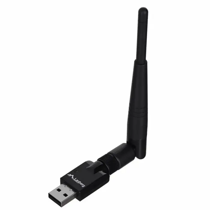 Lanberg N150 NC-0150-WE tīkla karte (USB 2.0, WiFi antenas savienotājs)