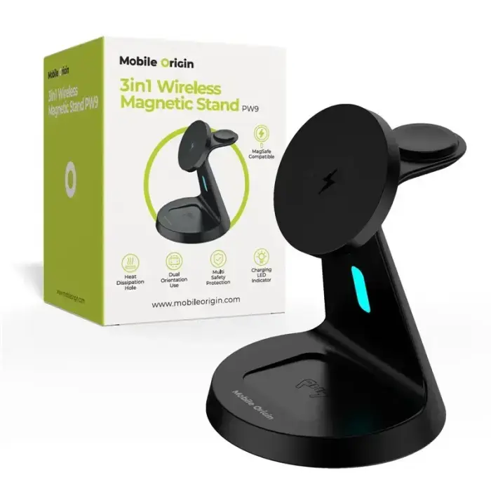 Mobile Origin 3in1 Wireless Magnetic Stand PW9