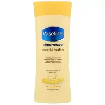 Vaseline Essential Healing losjonas - drėkinamasis kūno losjonas sausai odai 600ml