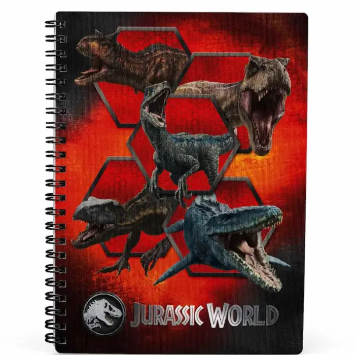 Jurassic World plēsēju 3D burtnīca