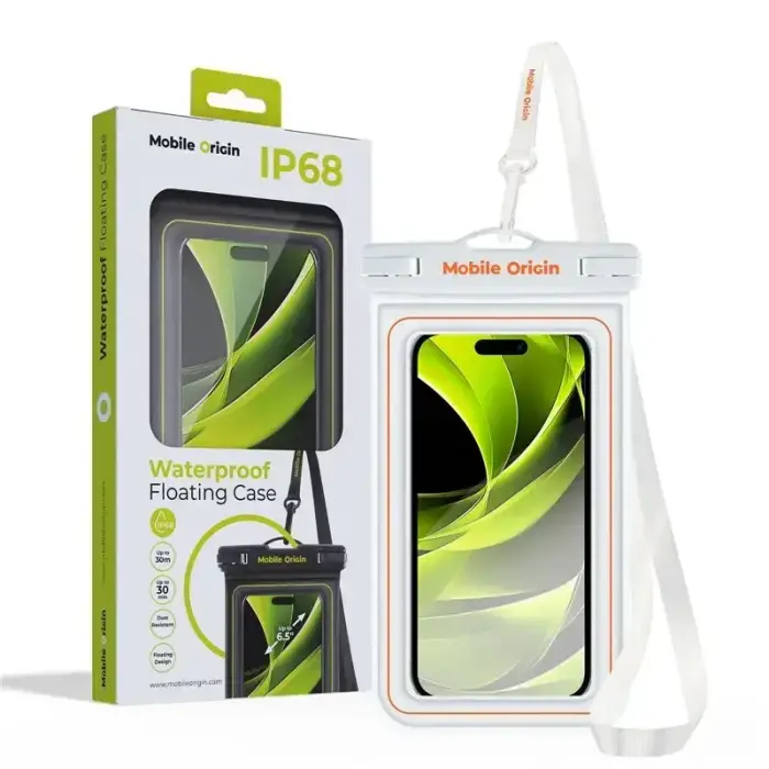 Mobile Origin Waterproof Floating Case 6,5", white/orange