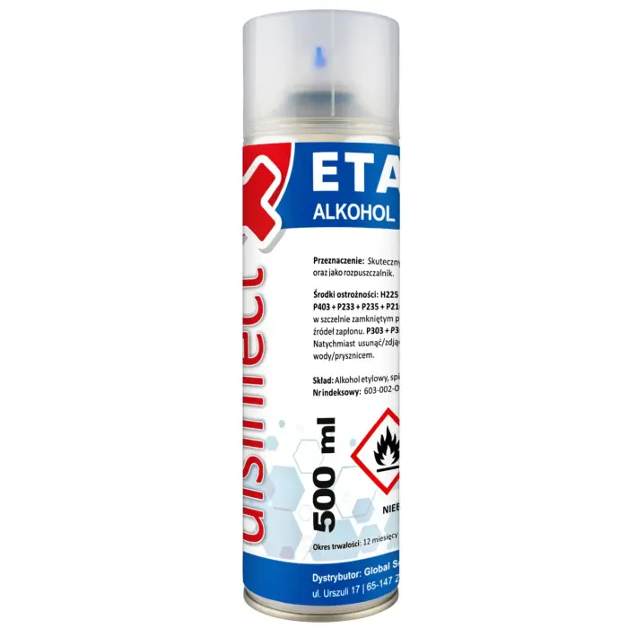 DISINFECT Ethanol 99% Denatured Alcohol Spray 500ml
