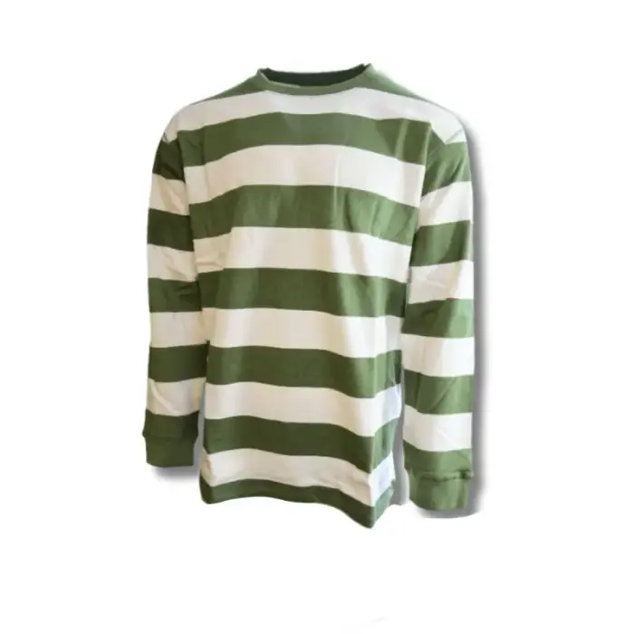 Taikan Everything Striped garpiedurkņu krekls Crew džemperis Green - 1306004.GRN, izmērs XL
