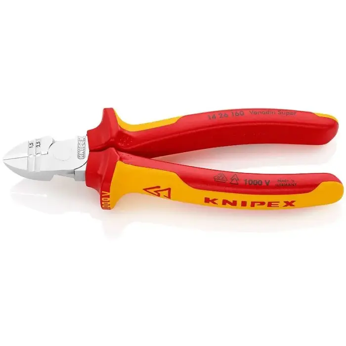 KNIPEX insulated side cutters 160mm