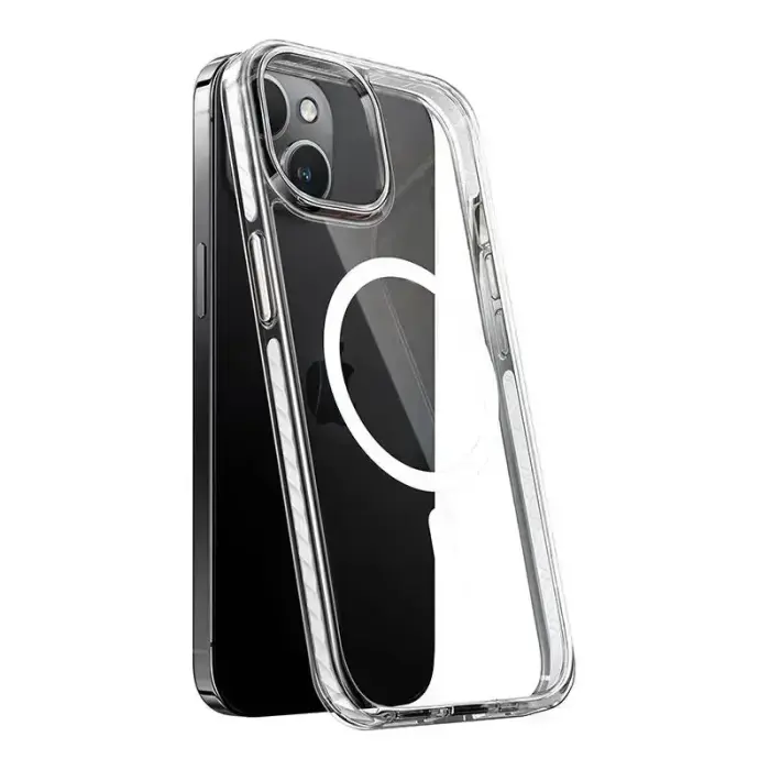 Torras Sparka telefonikorpus iPhone 15 jaoks (läbipaistev)