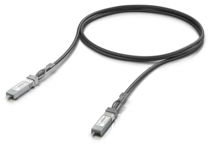 Ubiquiti Direct Attach Cable 25G - SFP28, SFP+, SFP, data rates 25/10/1 Gbps, black, length 1m