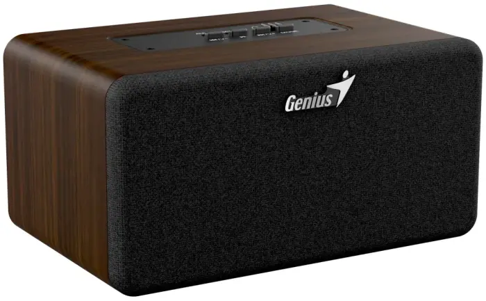 GENIUS speakers SP-918BT/ Bluetooth 5.3/ 6W/ charging USB-C/ colour dark wood
