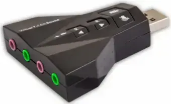 Savio AK-08 USB Sound Card – 7.1, Volume Control, Microphone