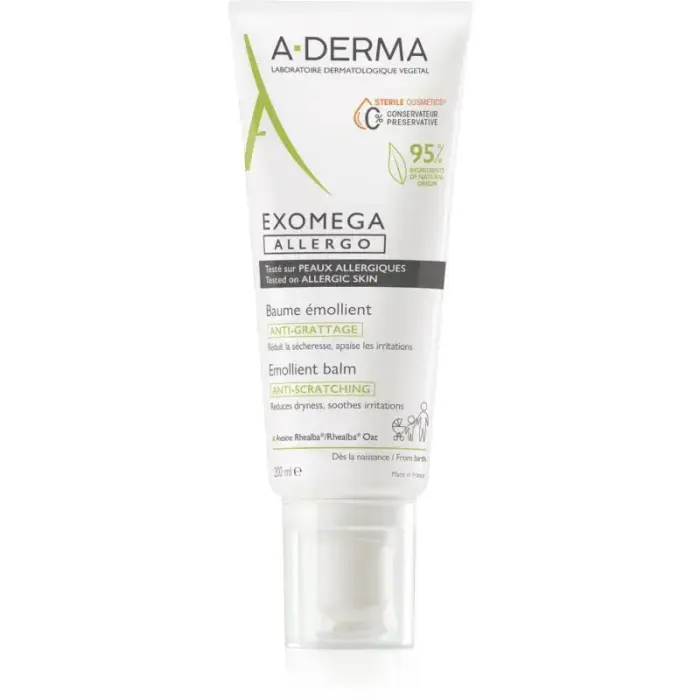 A-Derma Exomega Allergo Anti-Scratching Emollient Balm 200 Ml