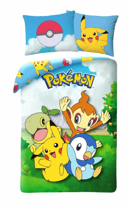 Pokemon Gultas veļas komplekts 140x200 cm