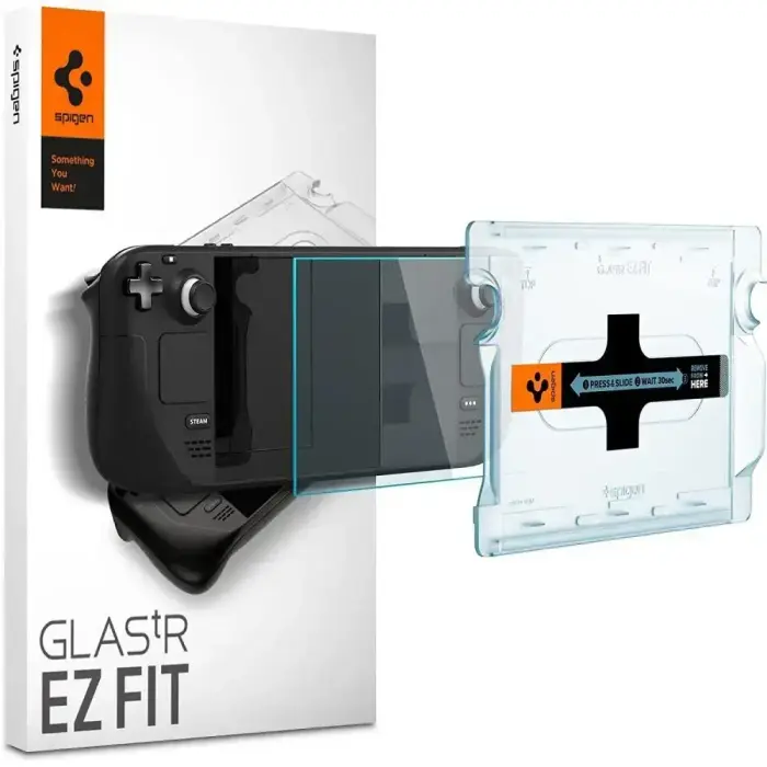 Spigen GLAS.tR EZ Fit rūdītais stikls Steam Deck