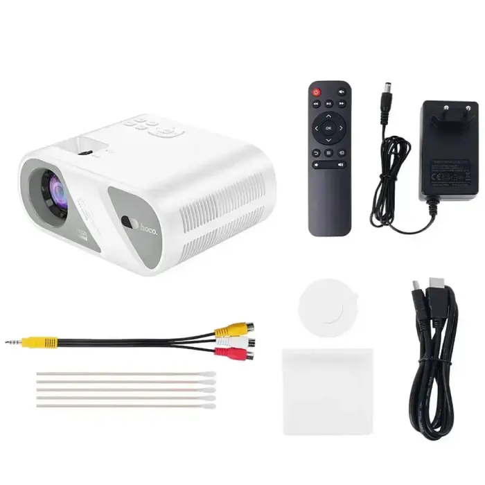 Projector HD Ready Hoco Wi-Fi Bluetooth 720P DT1 white Photo