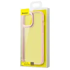 Baseus Crystal Caurspīdīgs vāks iPhone 13 Pro (rozā) — Foto 3
