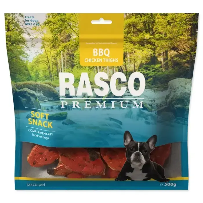 Rasco Premium Мягкое лакомство для собак "Куриные бёдрышки BBQ", 500 гр