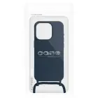 Strap Silicone Case for iPhone 15 Plus, Navy — Photo 7