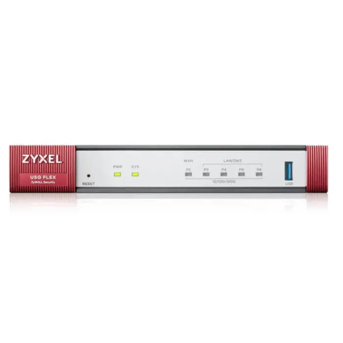 Zyxel USGFLEX50HP Firewall Gold Bundle (+ 1 Yr Gold Security Pack), 5x WAN/LAN, SPI Firewall: 2000 Mbps Max., IPSec VPN: 20 PoE