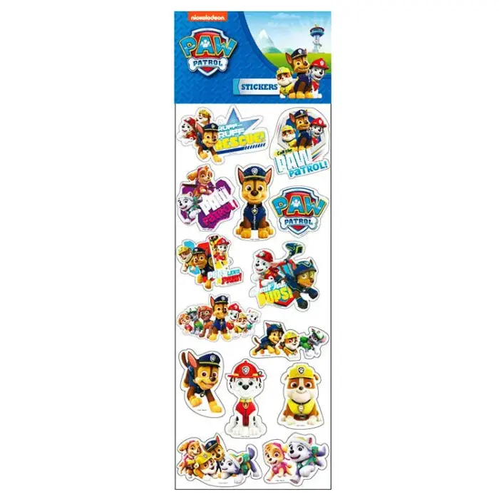 Paw Patrol reljeefsed kleebised
