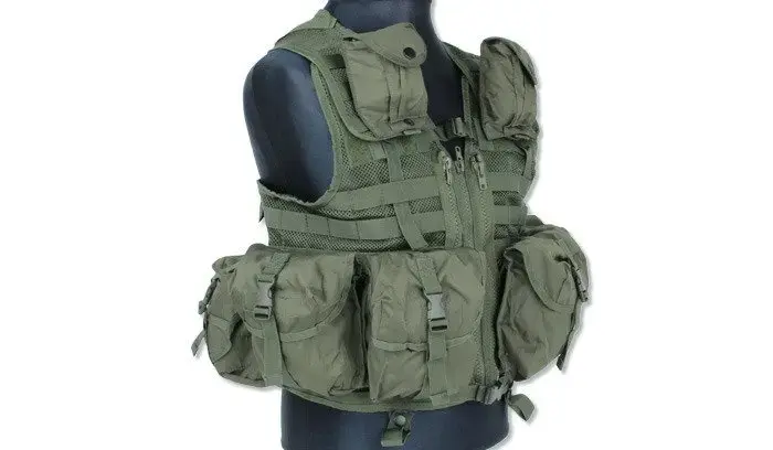 Mil-Tec Modular Vest Reactor – Olive Drab – MOLLE/PALS – One Size