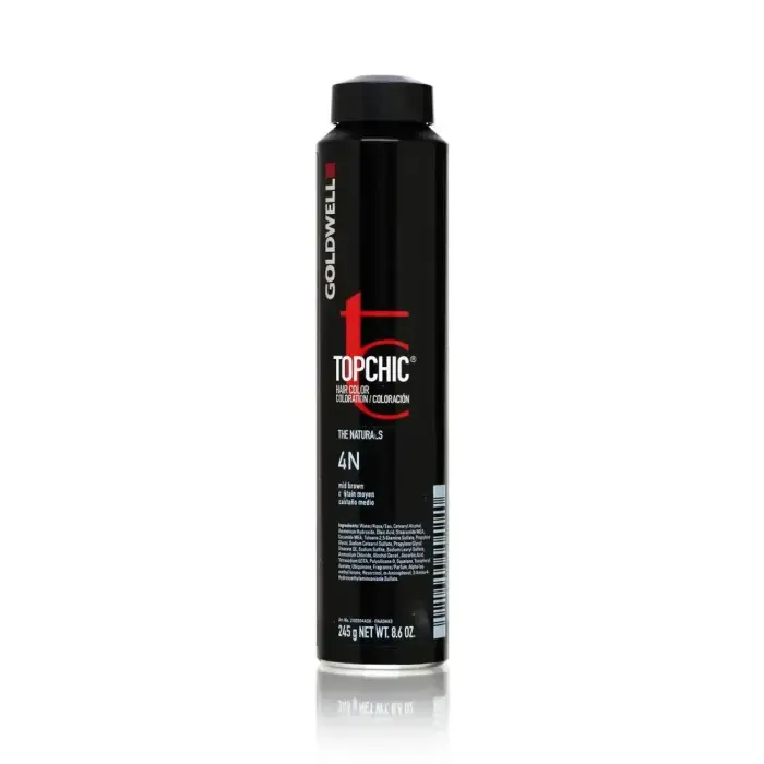 Goldwell Topchic Can Permanentā matu krāsa - 4N Vidēji brūna 250ml