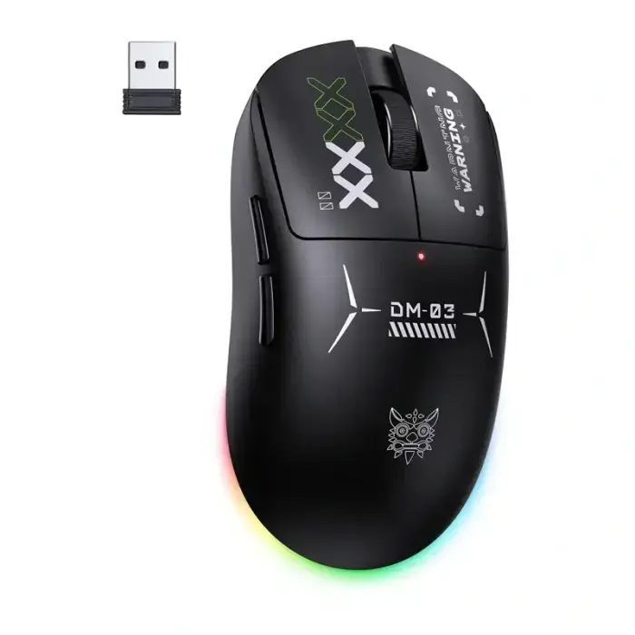 ONIKUMA DM03 RGB spēļu pele – melna