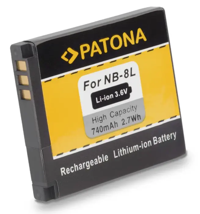 PATONA Aku Canon NB-8L 740mAh Li-Ion