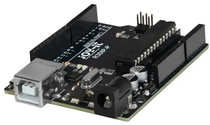 Mikrokontrolieris UNO Rev3 (Arduino UNO saderīgs), kura pamatā ir ATMega328P JOY-IT