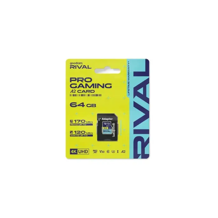 Карта памяти Goodram Rival M2AA Micro SDXC 64GB UHS-I U3 A2 V30 170 / 120 MB/s
