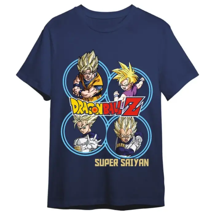 Dragon Ball Z Super Saiyans pieaugušo t-krekls