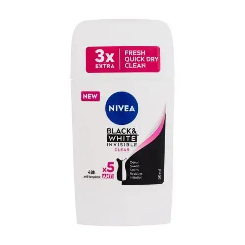 Nivea Läbipaistev Antiperspirant Invisible for Black & White - 50 ml