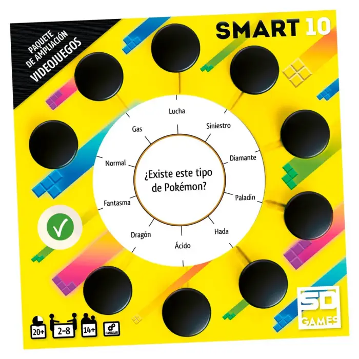 Smart 10 Videogames mängu laiendus, hispaania keeles