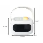 Led night light, digital clock, alarm clock, timer, battery-powered, adjustable — Photo 8