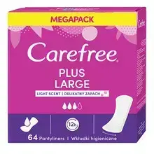 Carefree Plus Large Ежедневные прокладки (с легким ароматом) 64 шт.