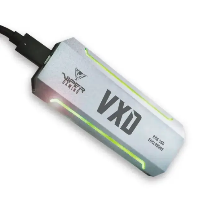 PATRIOT VXD M.2 NVMe SSD Enclosure USB 3.2 Aluminum RGB