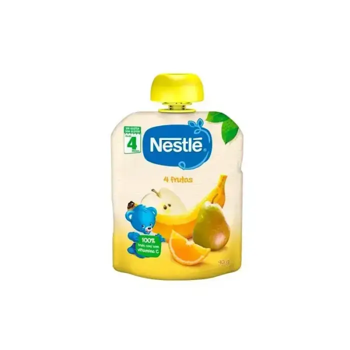 Фруктовое пюре в пакетике Nestlé (3 шт.): 4 фрукта, 90 g
