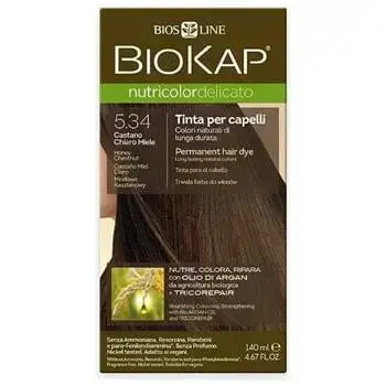 Biokap NUTRICOLOR DELICATO Краска для волос - 5.34 Медовый каштан 140 ml