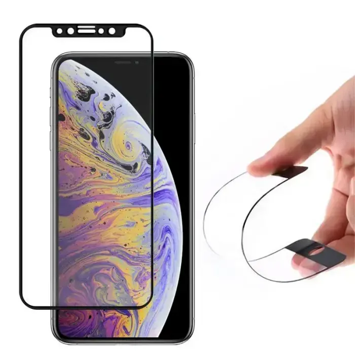 GoodBuy Flexible 9H aizsargstikls telefona ekrānam iPhone 12 | iPhone 12 Pro ar uzstādīšanas rāmi