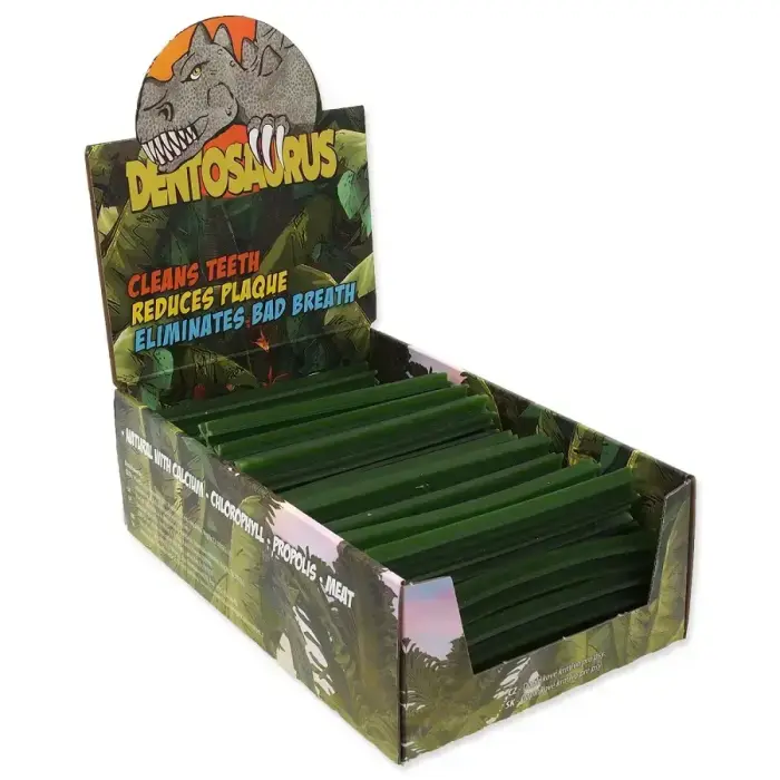 Mr. Dental Dentosaurus hambaravipulgad klorofülliga koertele M 12 cm 80 tk