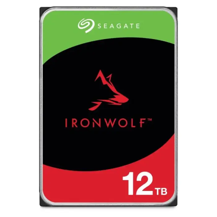 Seagate IronWolf ST12000VN0008 cietais diskdzinis (12 TB ; 3.5"; SATA; 256 MB; 7200 rpm)