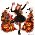 Disguise costume devil devil halloween — Photo 11