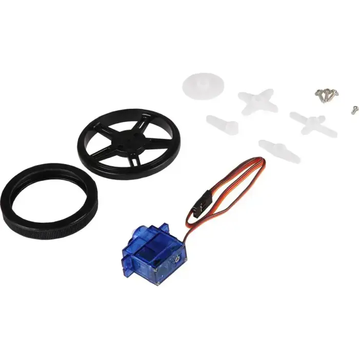 Joy-iT continuous rotation servo motor with wheel, 1.5 kg/cm, 6 V